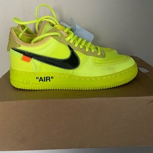 Off-White Air Force 1 Low Volt Green Size 8